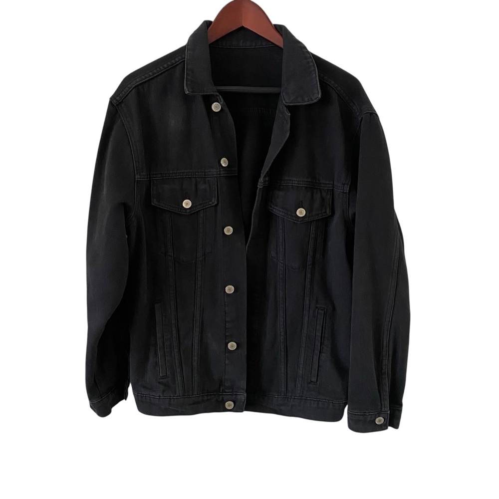 John Galt Black Denim Jacket Women's Size Small